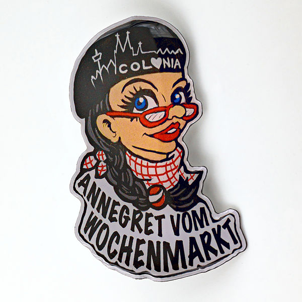 2D-Pin Annegret vom Wochenmarkt