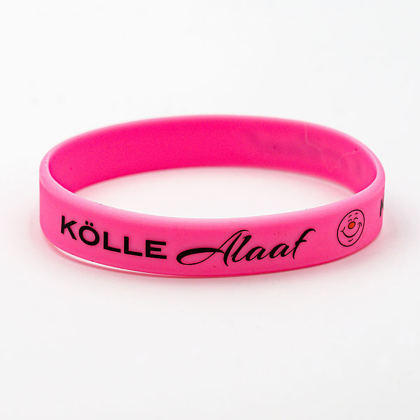 Silikon-Armband Kölle Alaaf, pink