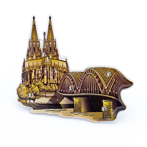 Blinky Dom & Hohenzollernbrücke antik gold