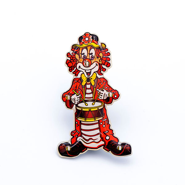 Blinky Clown mit Trömmelche rot/weiß