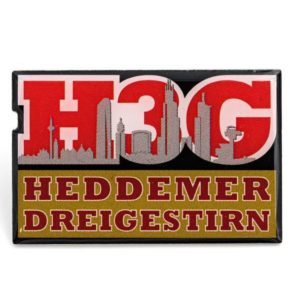 2D-Pin Heddemer Dreigestirn Logo & Skyline