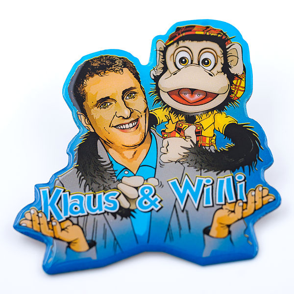 2D-Pin Klaus & Willi