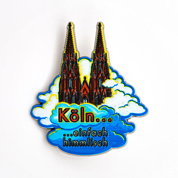 3D-Pin Köln einfach himmlisch weiße Wolken