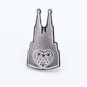2D-Pin Dom mit Wappen klein, silber