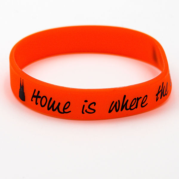 Silikon-Armband Home is where the Dom is, rot - Torben Klein Kollektion